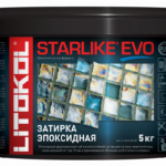 Эпоксидный состав д/укладки и затирки мозаики и керам.пл. Starlike EVO S.115 GRIGIO SETA (1кг)
