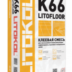 Клей для керамогранита и камня LITOFLOOR K66 (25кг) (54шт) L0075130002
