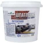 Шпатлевка латексная Ecolux 1,5кг (6 шт/уп)