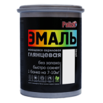 Эмаль акриловая полуматовая "Palizh" №621 (1,1кг), белая База А (6шт/уп)