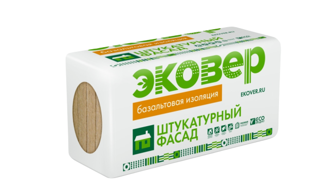 8ffbb319721111ed94be00155d000500_8ffbb31a721111ed94be00155d000500 ЭКОВЕР ЭКОФАСАД ОПТИМА 95кг/м3 (1000х600х50) (8шт/упак=0,24м3; 4,8м2) 24упак/пал=5,76м3 — изображение 1