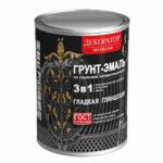 Грунт-эмаль по ржавчине 3 в 1 Декоратор шоколад  5 кг (3шт/уп)