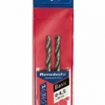 Сверло по металлу, ЦХ, 4,5х80мм, HSS-R (2шт/упак) RENNBOHR BASIC" (TOOLFOR) 460045