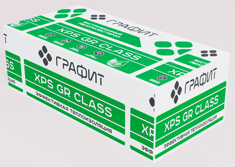 deeae9fa924011f194fd00155d000500_d366762b9ac211f1b25d345a600adf66 Плита Графит XPS GR CLASS CS (1180х580х30) 14шт/уп (упак./0,287448м3/9,6м2;1п=168шт) — изображение 1